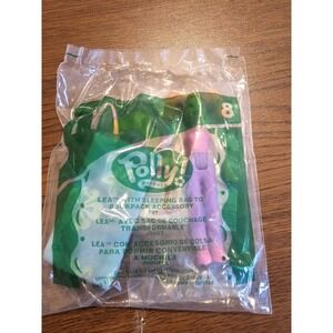 Vintage 2004 Polly Pocket #8 Lea w/Sleeping Bag McDonald's Happy Meal Toy
